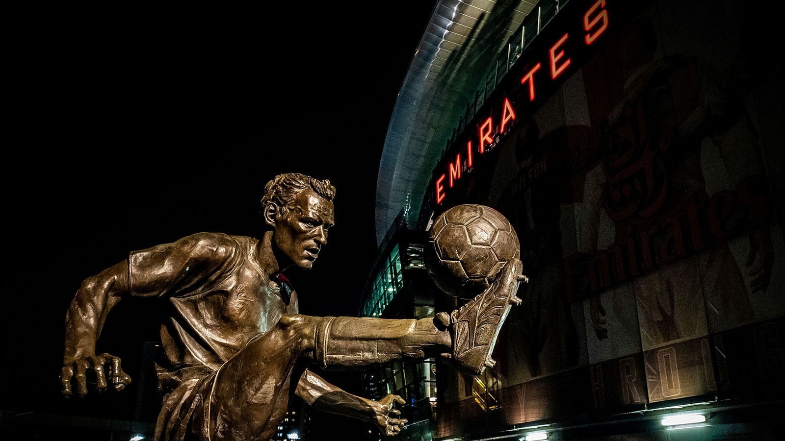 Arsenal Stadium and Statue